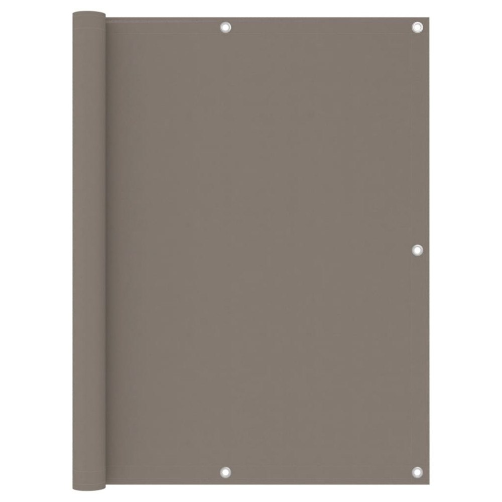 vidaXL Balkongskärm taupe 120x400 cm oxfordtyg