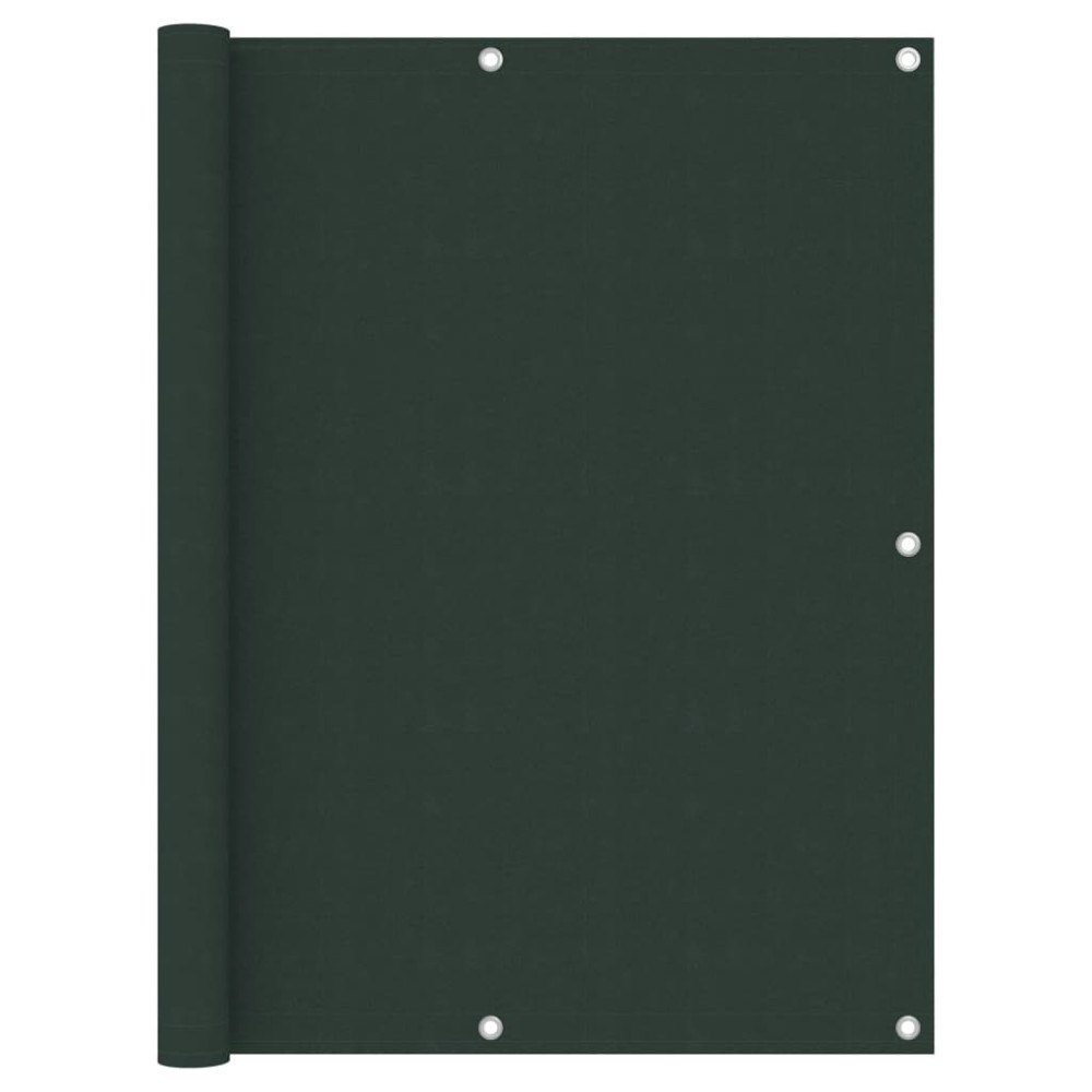 vidaXL Balkongskärm mörkgrön 120x400 cm oxfordtyg