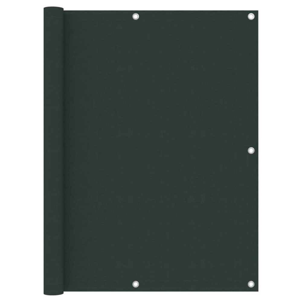 vidaXL Balkongskärm mörkgrön 120x500 cm oxfordtyg