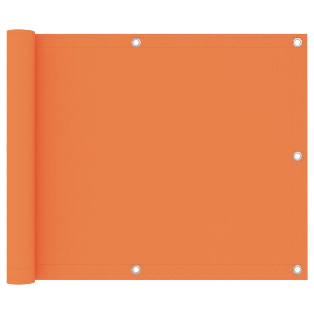 vidaXL Balkongskärm orange 75x600 cm oxfordtyg