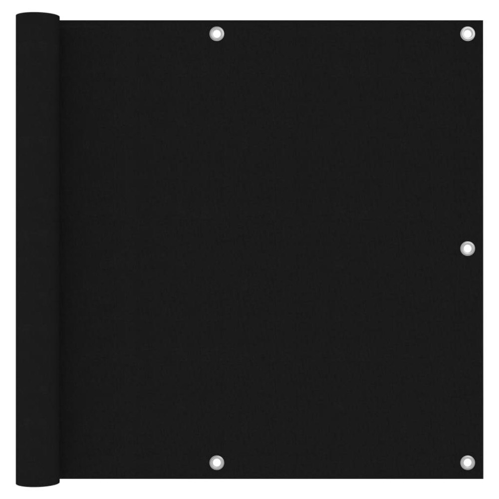 vidaXL Balkongskärm svart 90x300 cm oxfordtyg