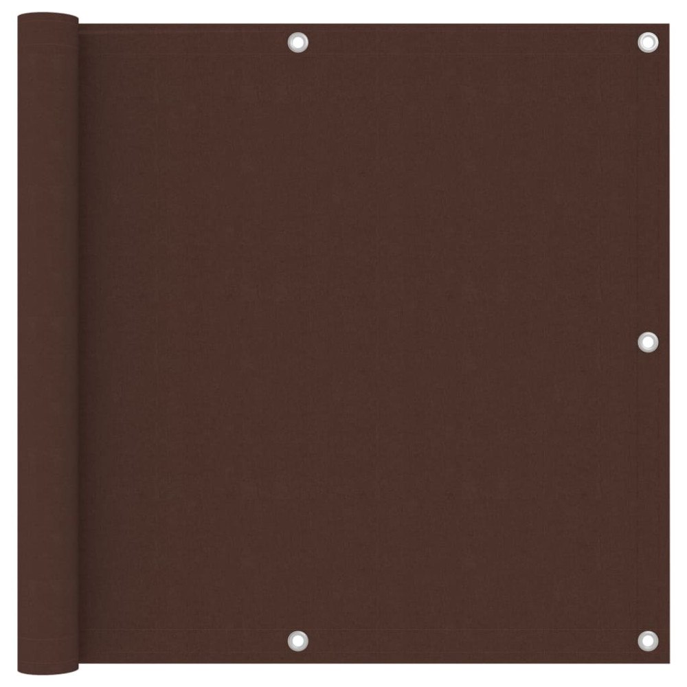 vidaXL Balkongskärm brun 90x500 cm oxfordtyg