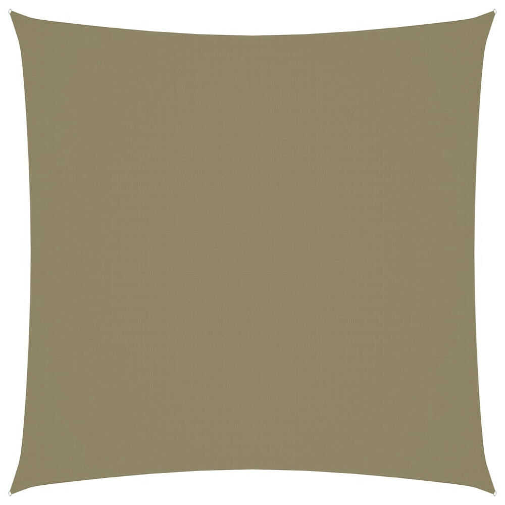 vidaXL Solsegel oxfordtyg fyrkantigt 6x6 m beige