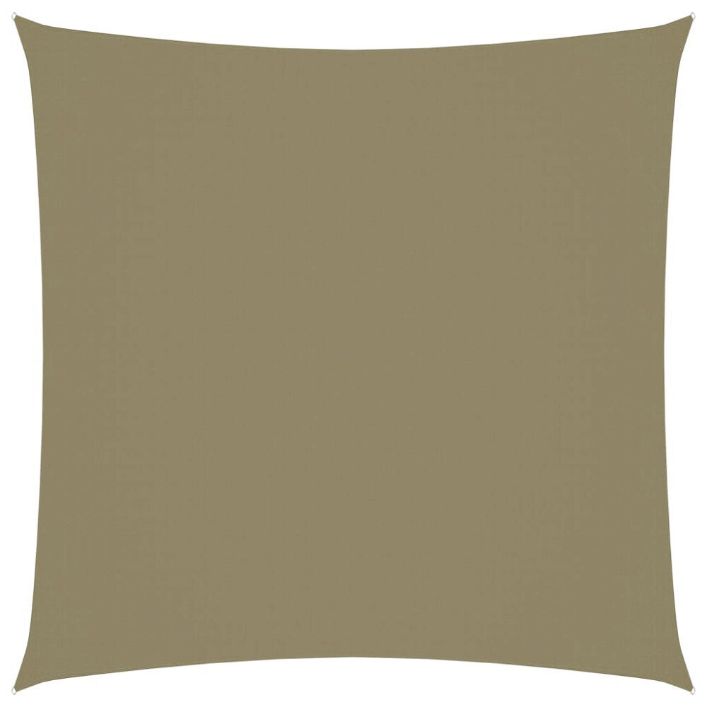 vidaXL Solsegel oxfordtyg fyrkantigt 7x7 m beige