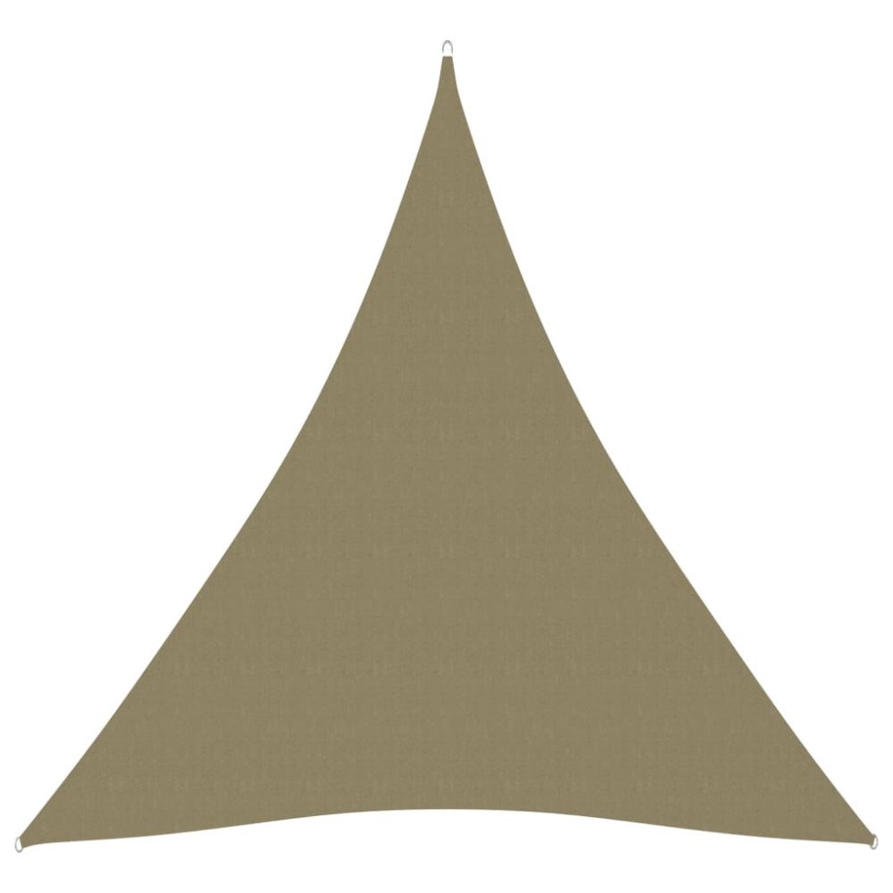 vidaXL Solsegel oxfordtyg trekantigt 5x6x6 m beige