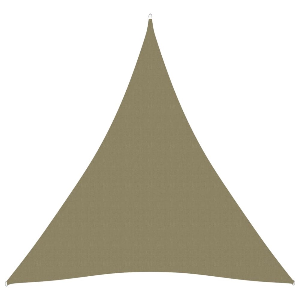 vidaXL Solsegel oxfordtyg trekantigt 5x7x7 m beige