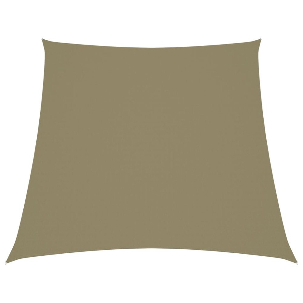 vidaXL Solsegel oxfordtyg trapets 3/5x4 m beige