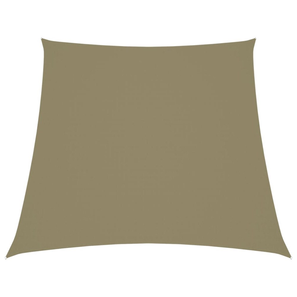 vidaXL Solsegel oxfordtyg trapets 4/5x4 m beige