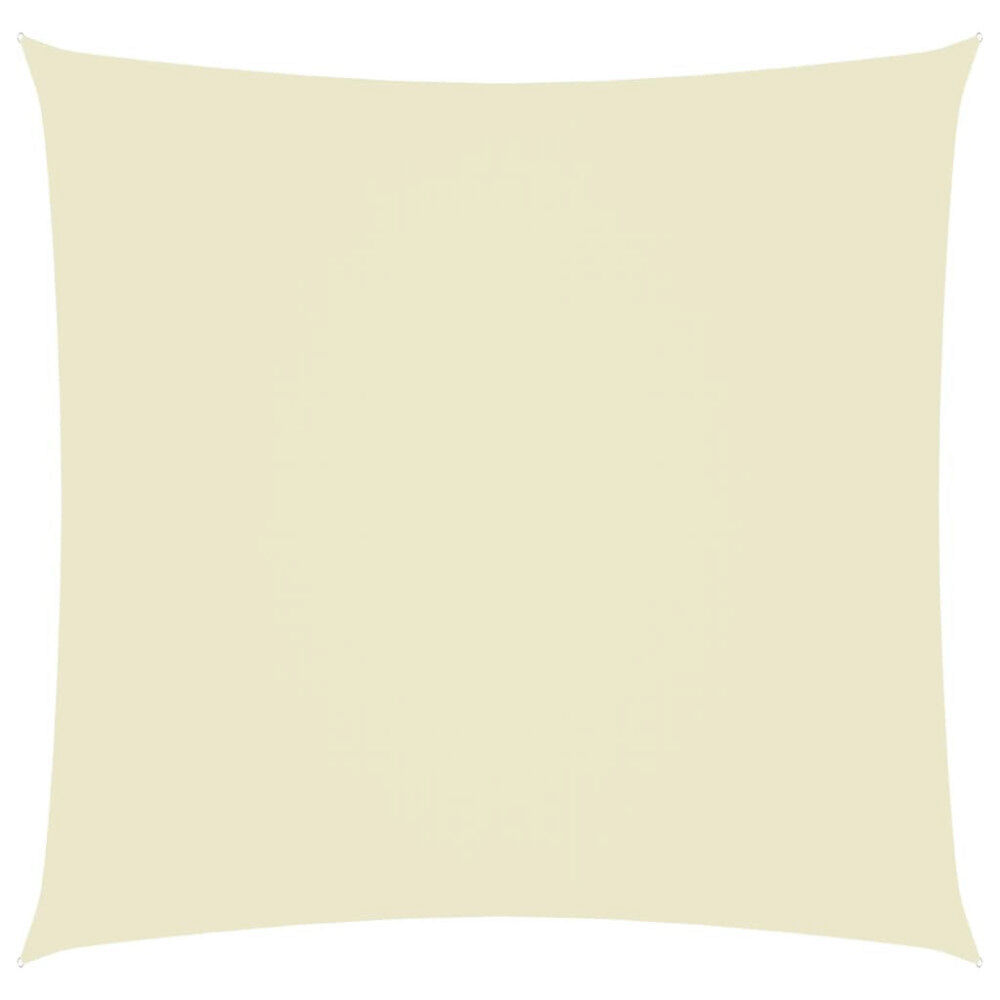 vidaXL Solsegel oxfordtyg fyrkantigt 7x7 m gräddvit