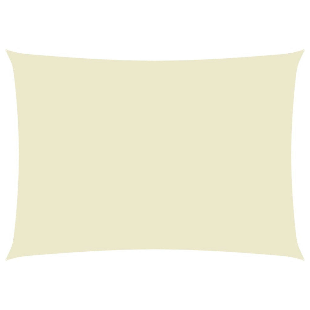 vidaXL Solsegel oxfordtyg rektangulärt 2,5x5 m gräddvit