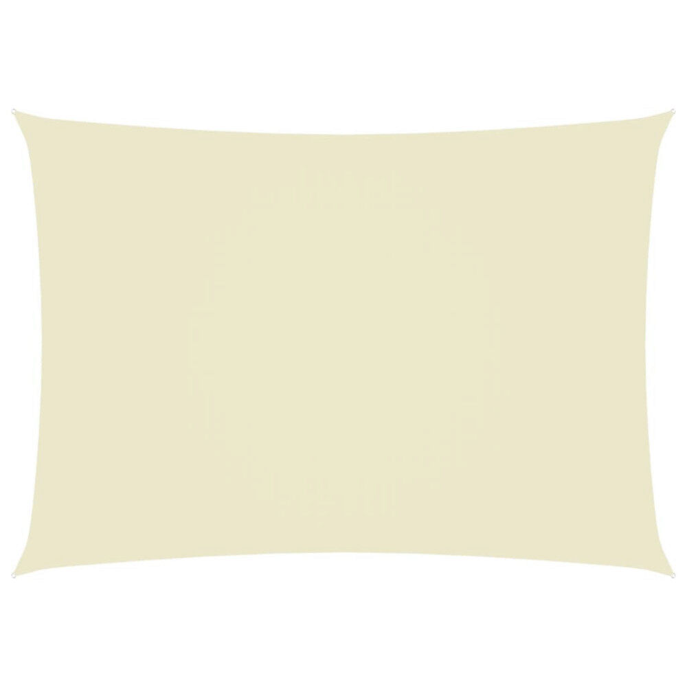 vidaXL Solsegel oxfordtyg rektangulärt 3x5 m gräddvit