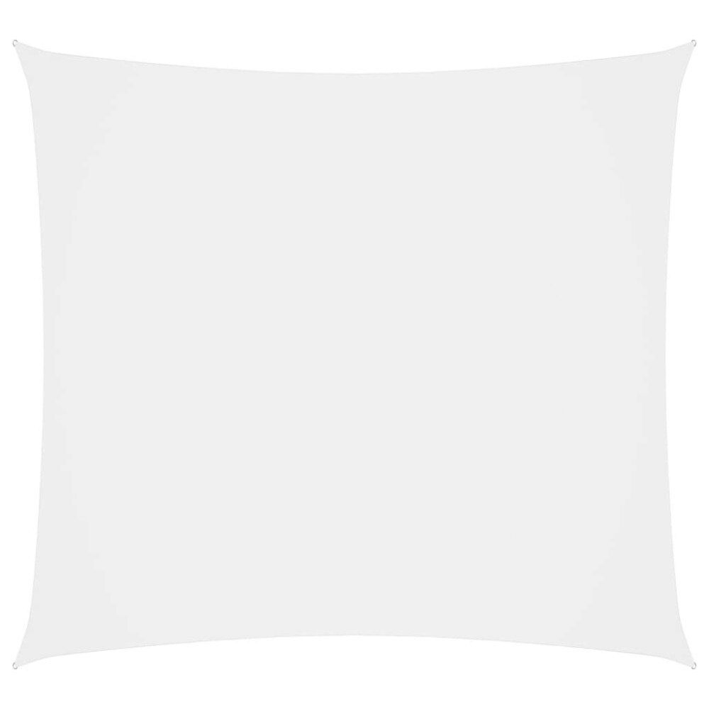 vidaXL Solsegel oxfordtyg fyrkantigt 4x4 m vit