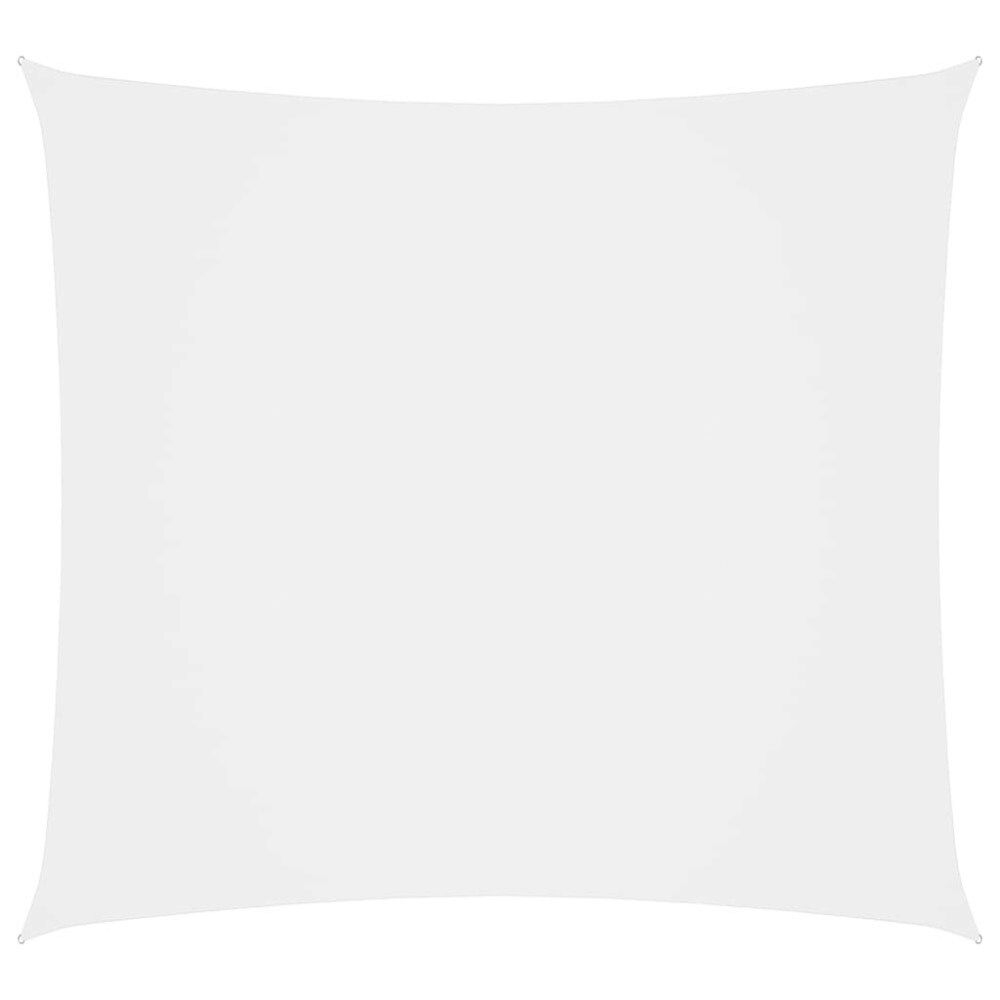 vidaXL Solsegel oxfordtyg fyrkantigt 6x6 m vit