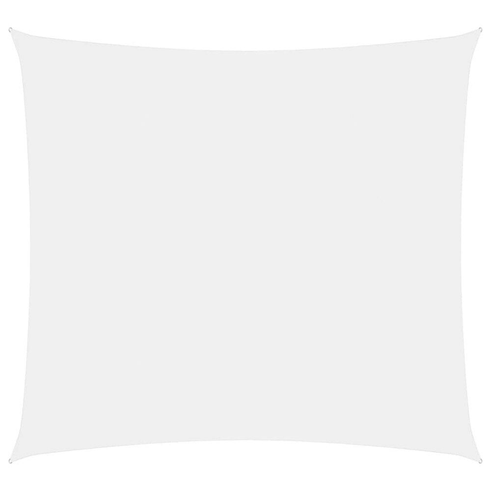 vidaXL Solsegel oxfordtyg fyrkantigt 7x7 m vit