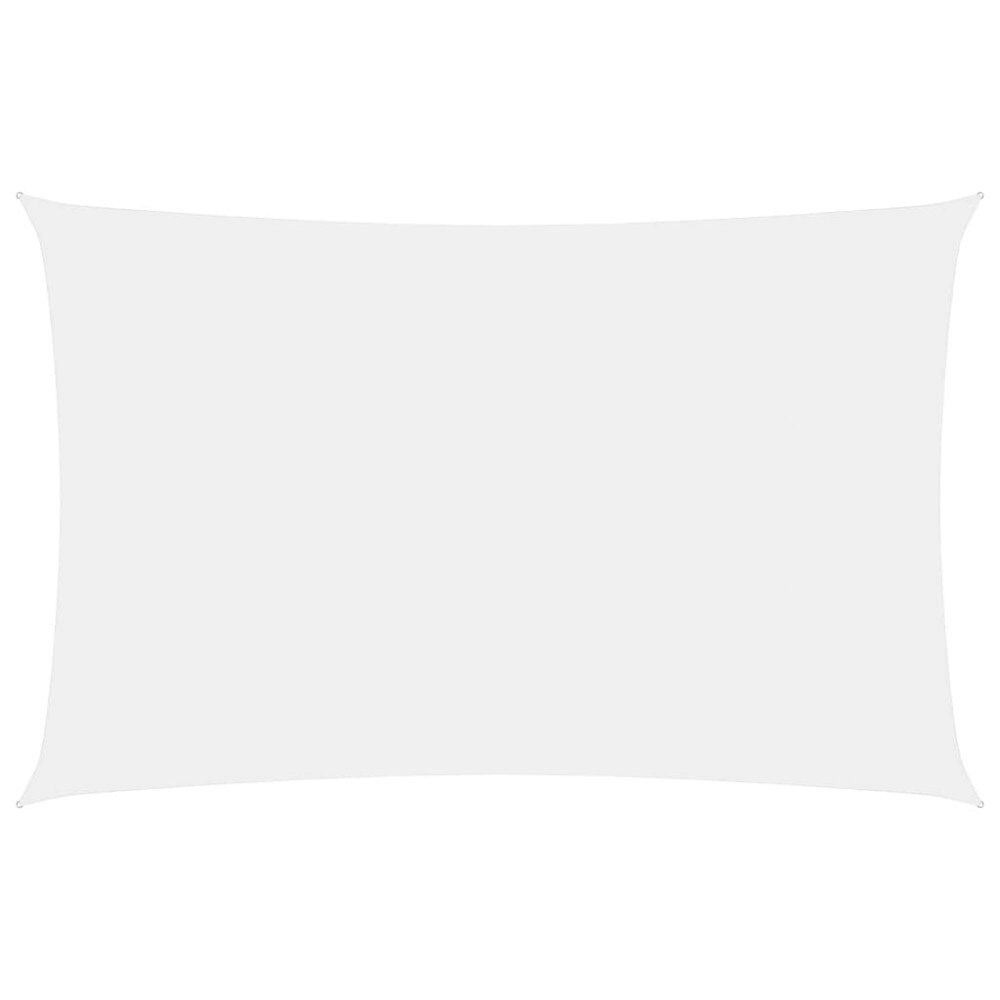 vidaXL Solsegel oxfordtyg rektangulärt 3x6 m vit