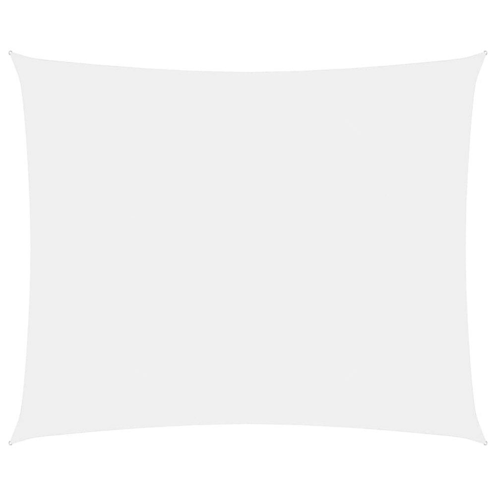 vidaXL Solsegel oxfordtyg rektangulärt 4x5 m vit