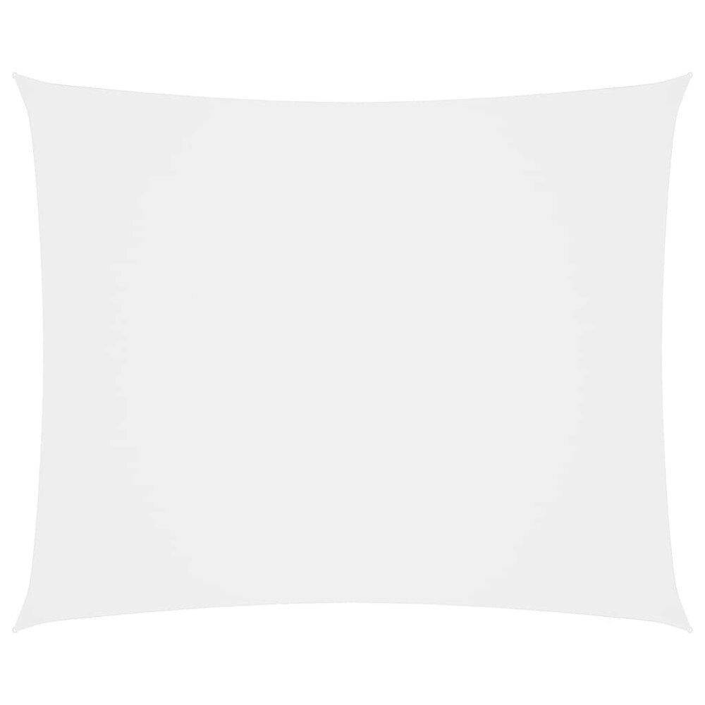 vidaXL Solsegel oxfordtyg rektangulärt 5x6 m vit
