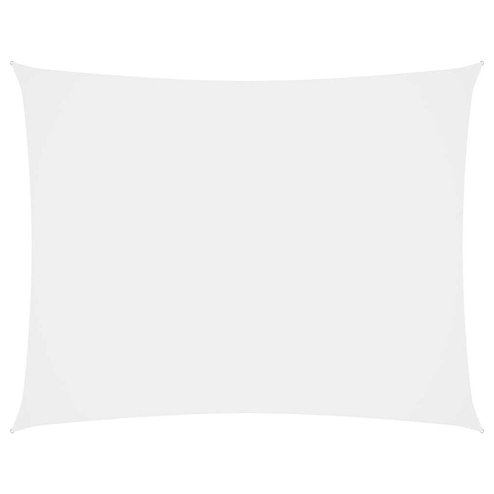 vidaXL Solsegel oxfordtyg rektangulärt 6x7 m vit
