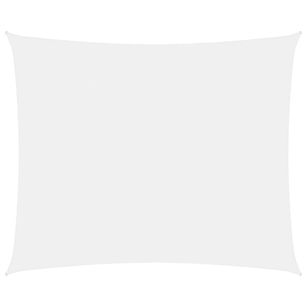 vidaXL Solsegel oxfordtyg rektangulärt 6x8 m vit