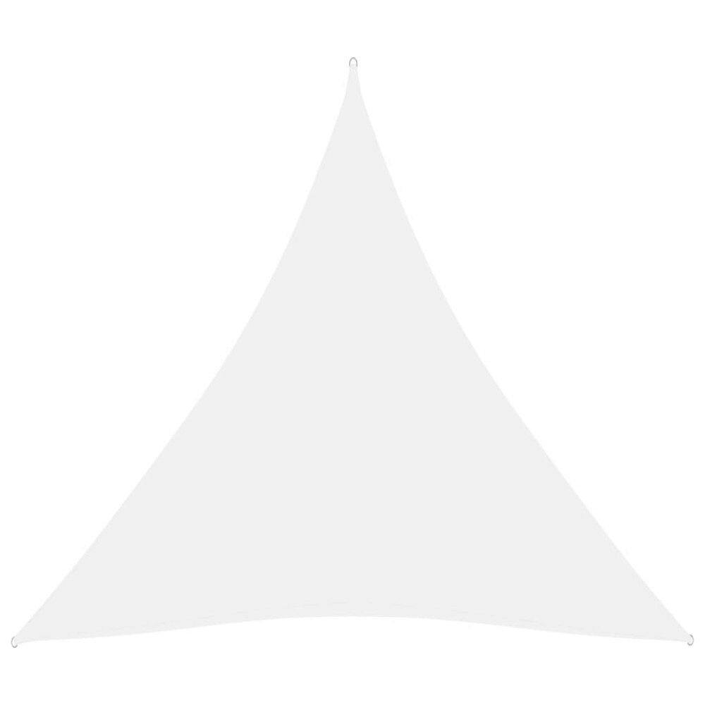 vidaXL Solsegel oxfordtyg trekantigt 3x3x3 m vit