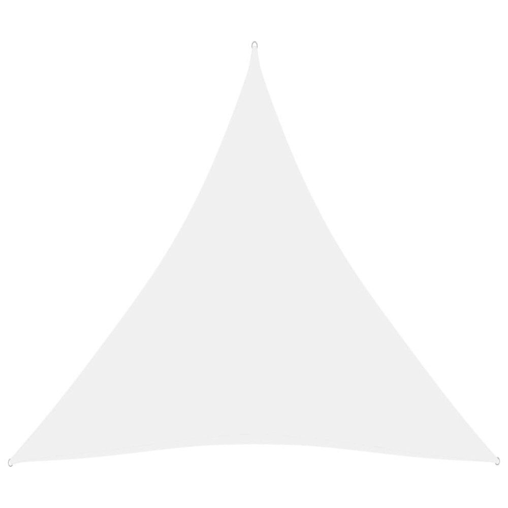vidaXL Solsegel oxfordtyg trekantigt 4x4x4 m vit