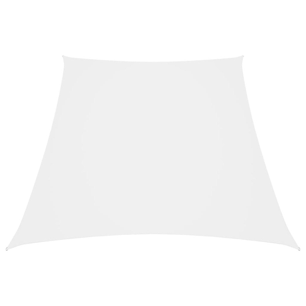vidaXL Solsegel oxfordtyg trapets 2/4x3 m vit
