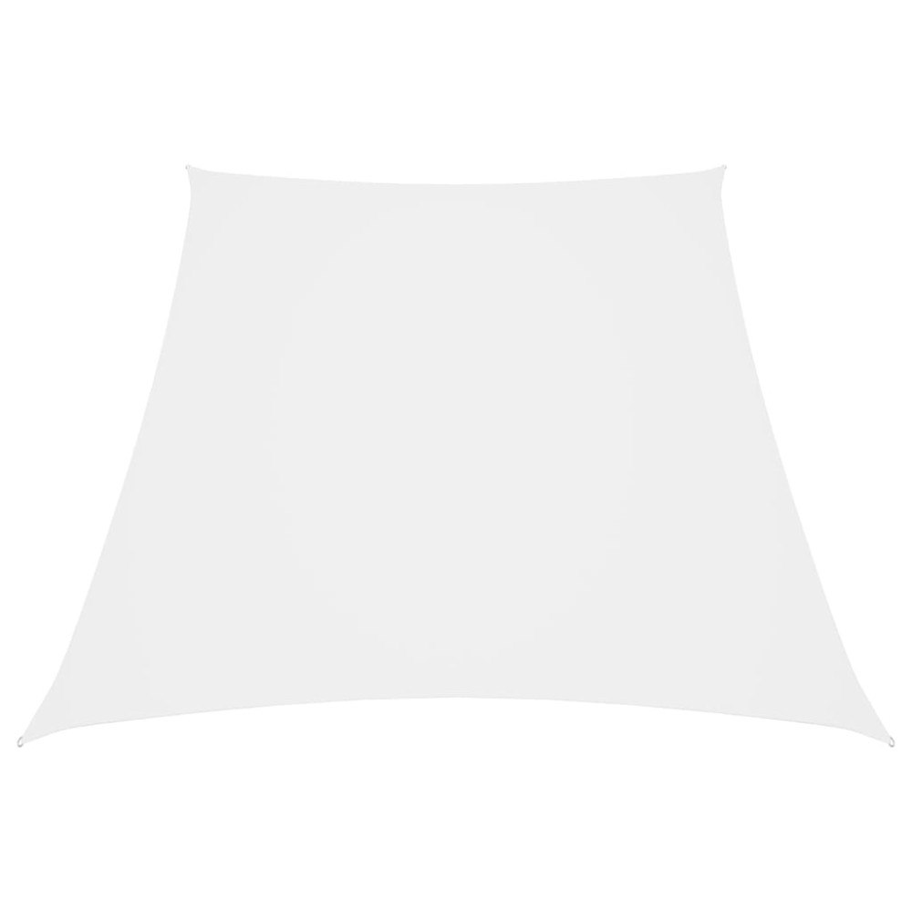 vidaXL Solsegel oxfordtyg trapets 3/4x3 m vit
