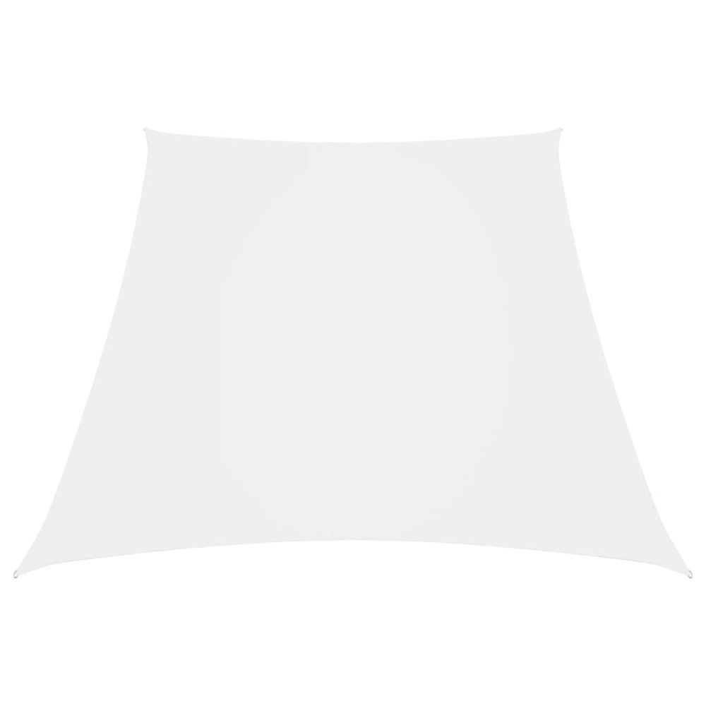 vidaXL Solsegel oxfordtyg trapets 3/5x4 m vit