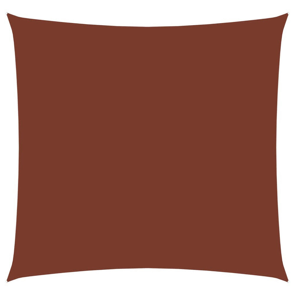 vidaXL Solsegel oxfordtyg fyrkantigt 3x3 m terrakotta