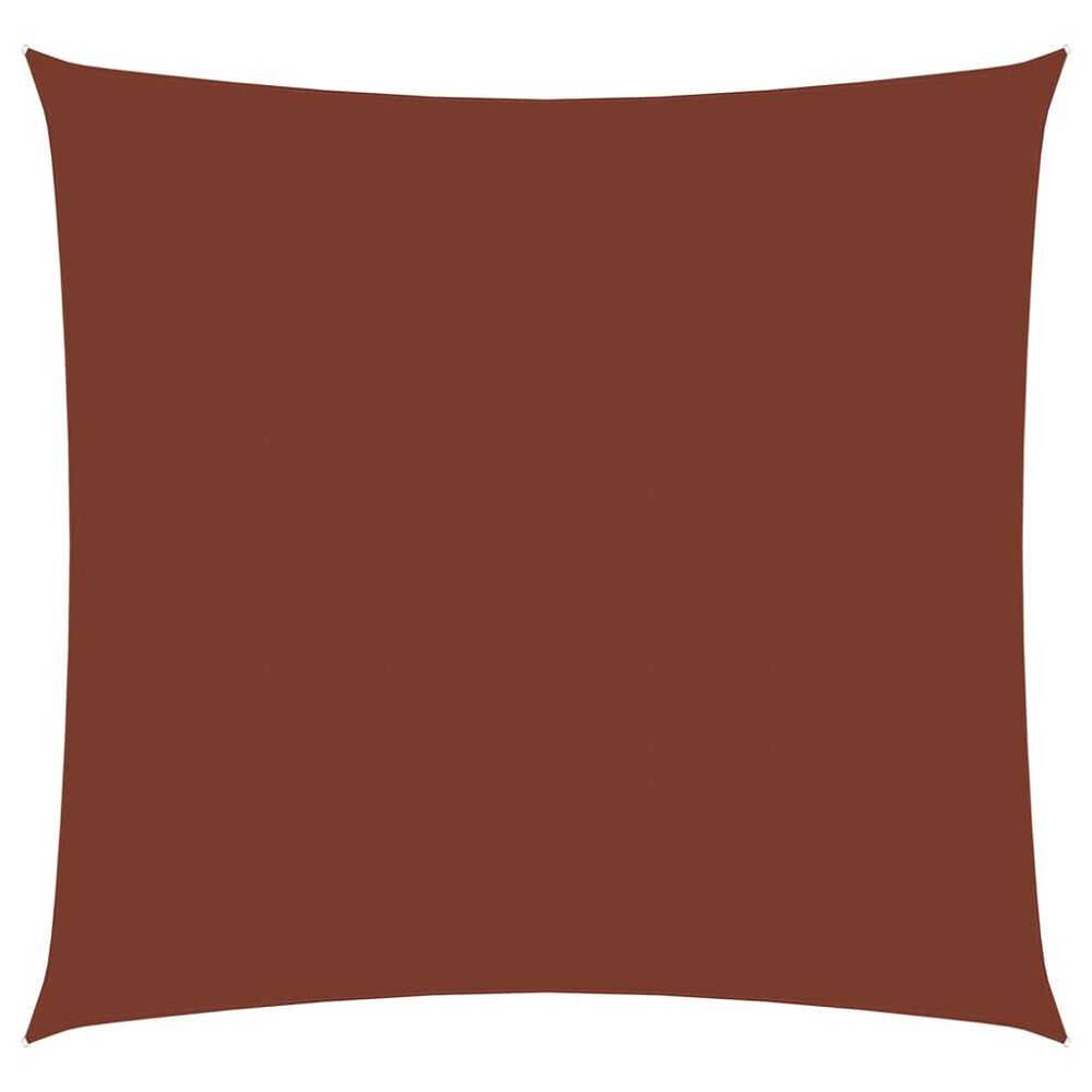 vidaXL Solsegel oxfordtyg fyrkantigt 7x7 m terrakotta
