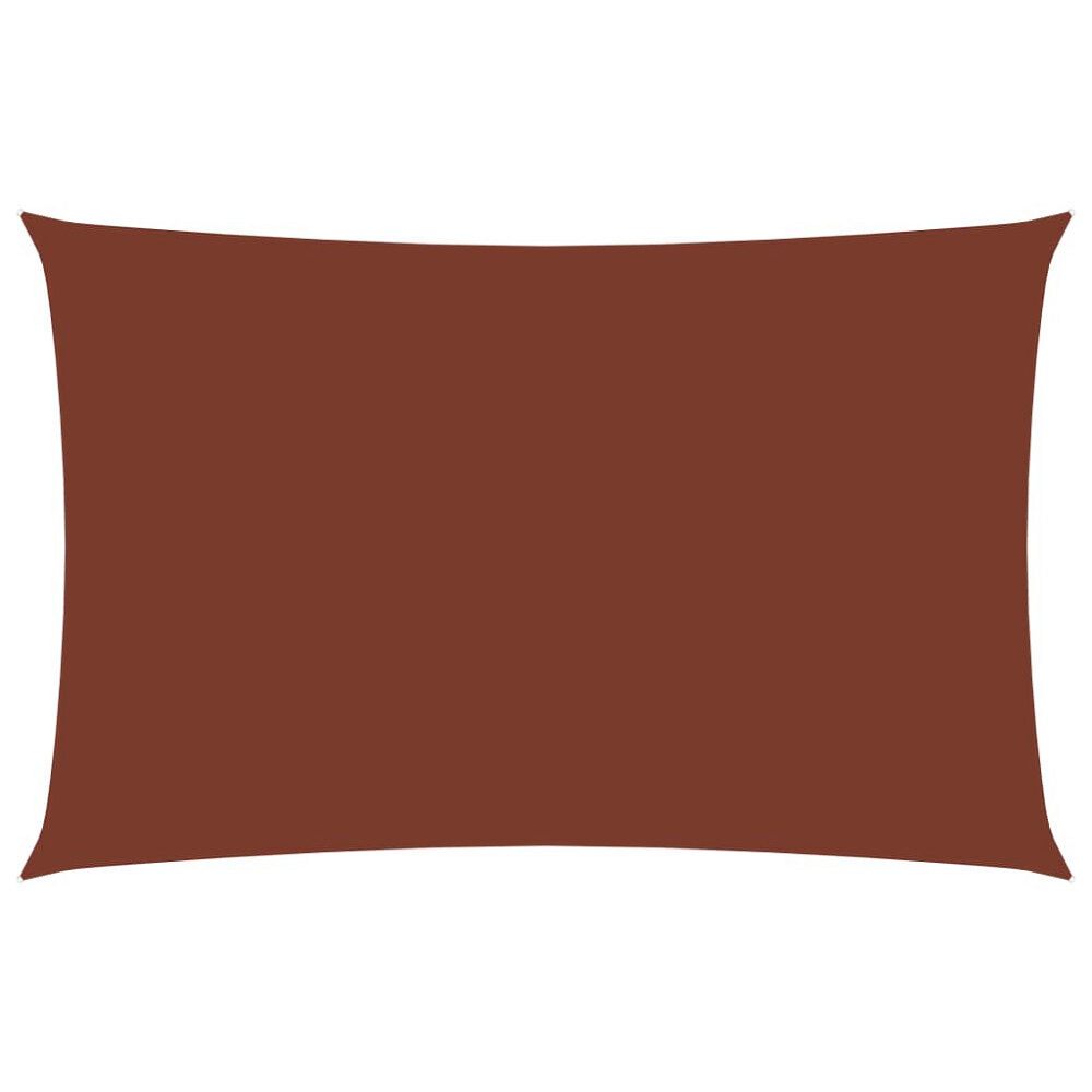 vidaXL Solsegel oxfordtyg rektangulärt 2x4,5 m terrakotta