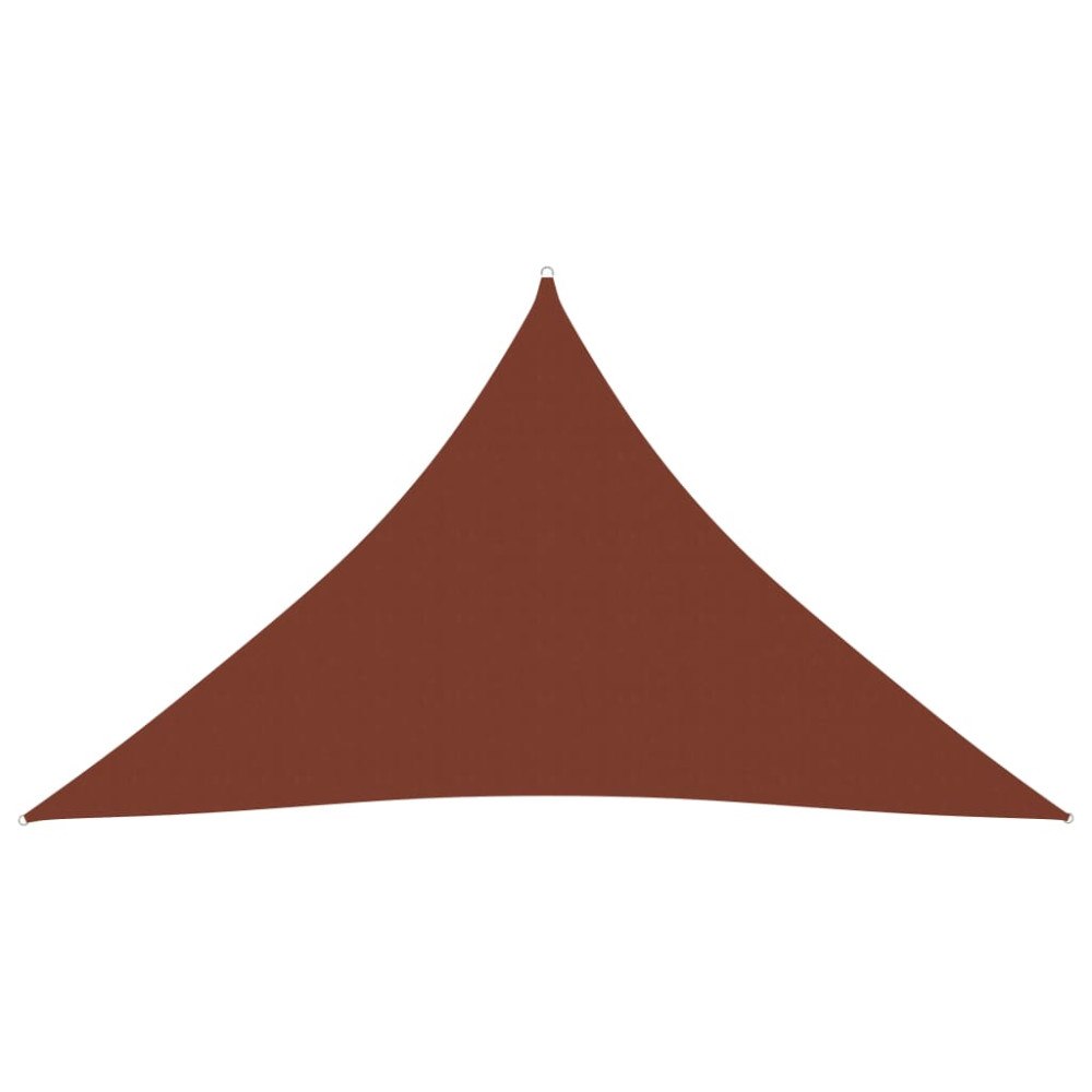 vidaXL Solsegel oxfordtyg trekantigt 5x5x6 m terracotta