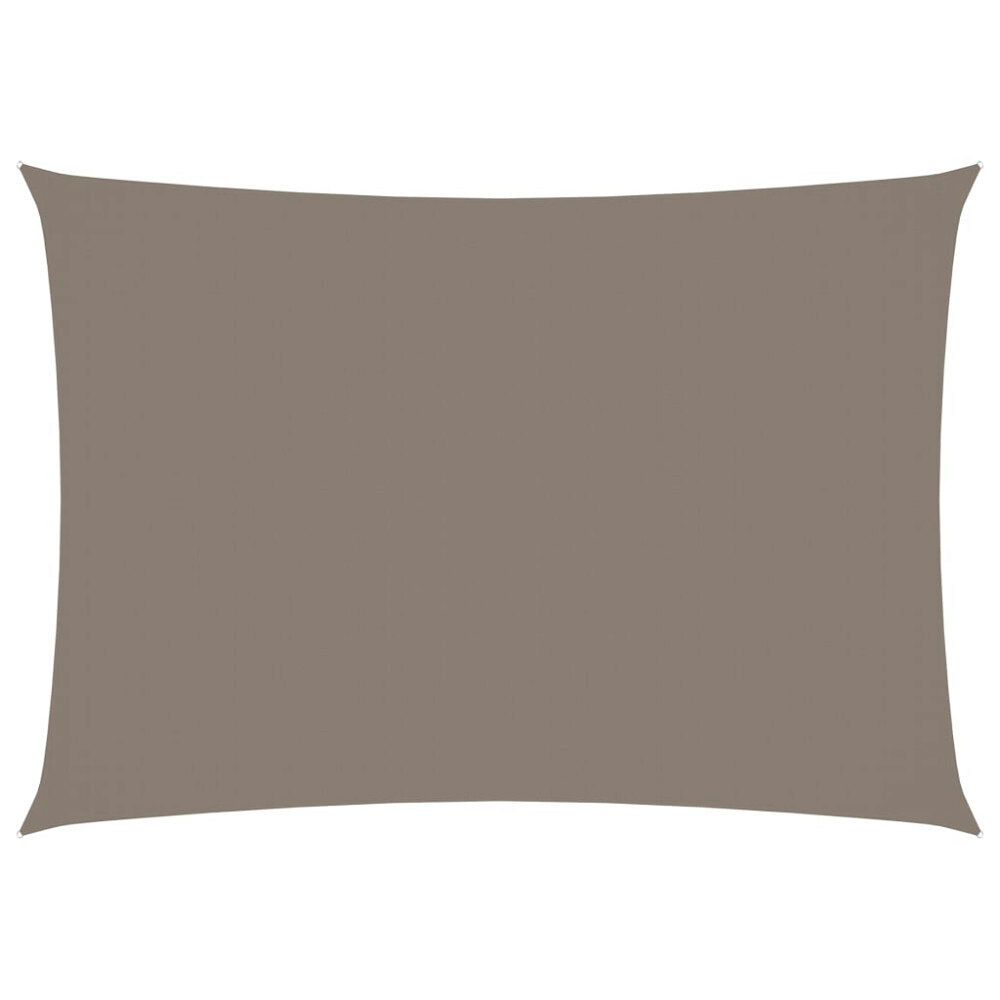 vidaXL Solsegel oxfordtyg rektangulärt 2x4 m taupe
