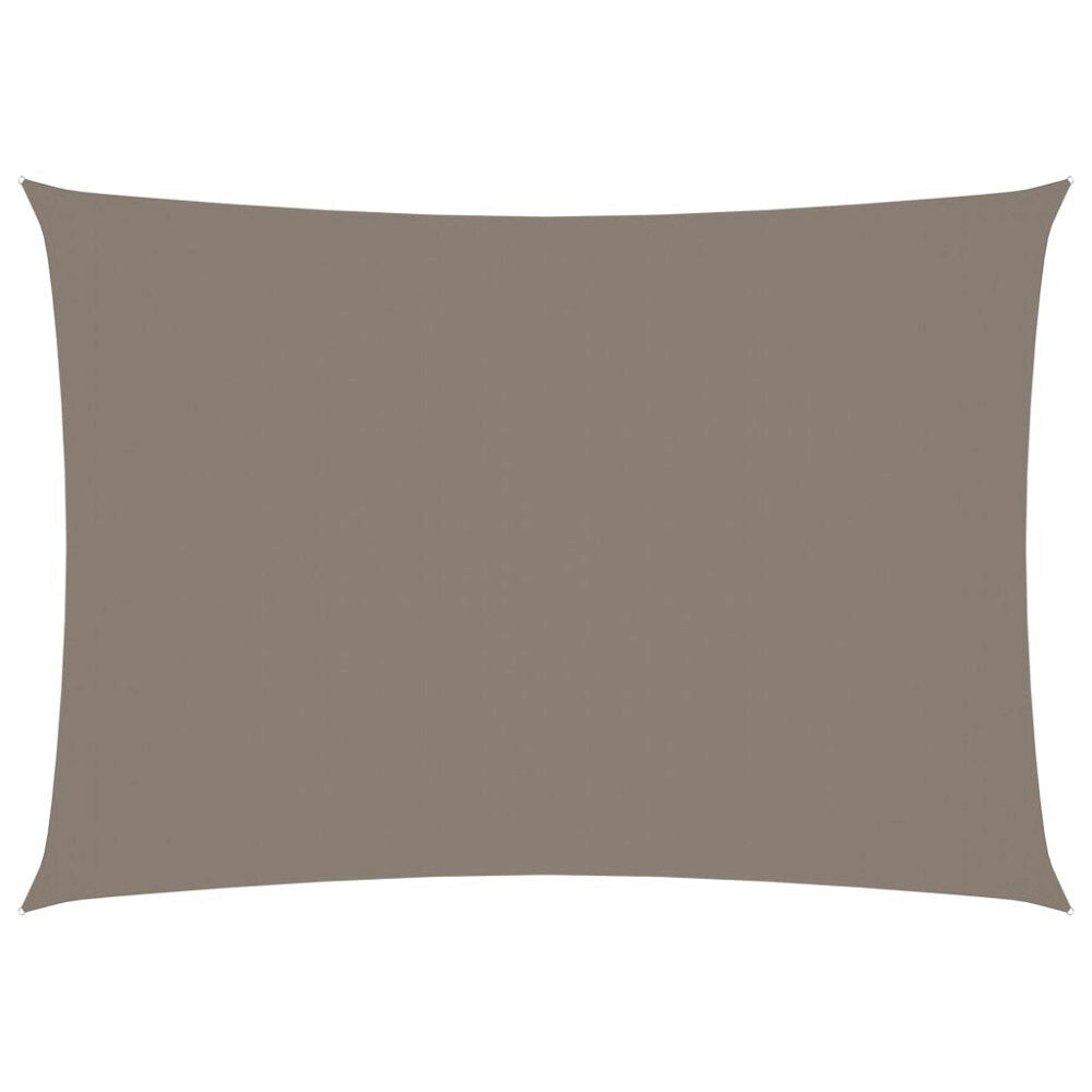 vidaXL Solsegel oxfordtyg rektangulärt 3,5x5 m taupe