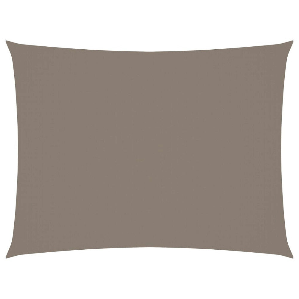 vidaXL Solsegel oxfordtyg rektangulärt 5x6 m taupe