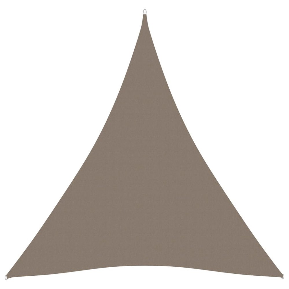 vidaXL Solsegel oxfordtyg trekantigt 3,6x3,6x3,6 m taupe