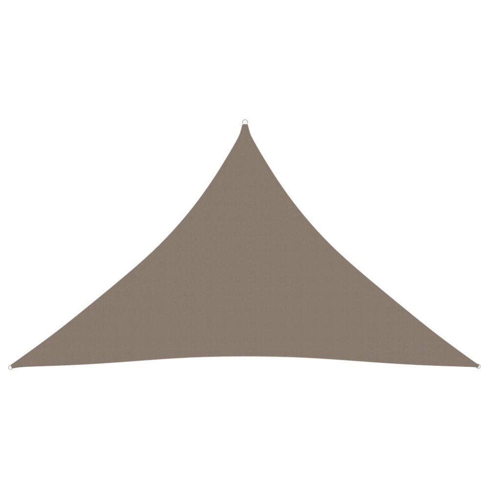 vidaXL Solsegel oxfordtyg trekantigt 3,5x3,5x4,9 m taupe