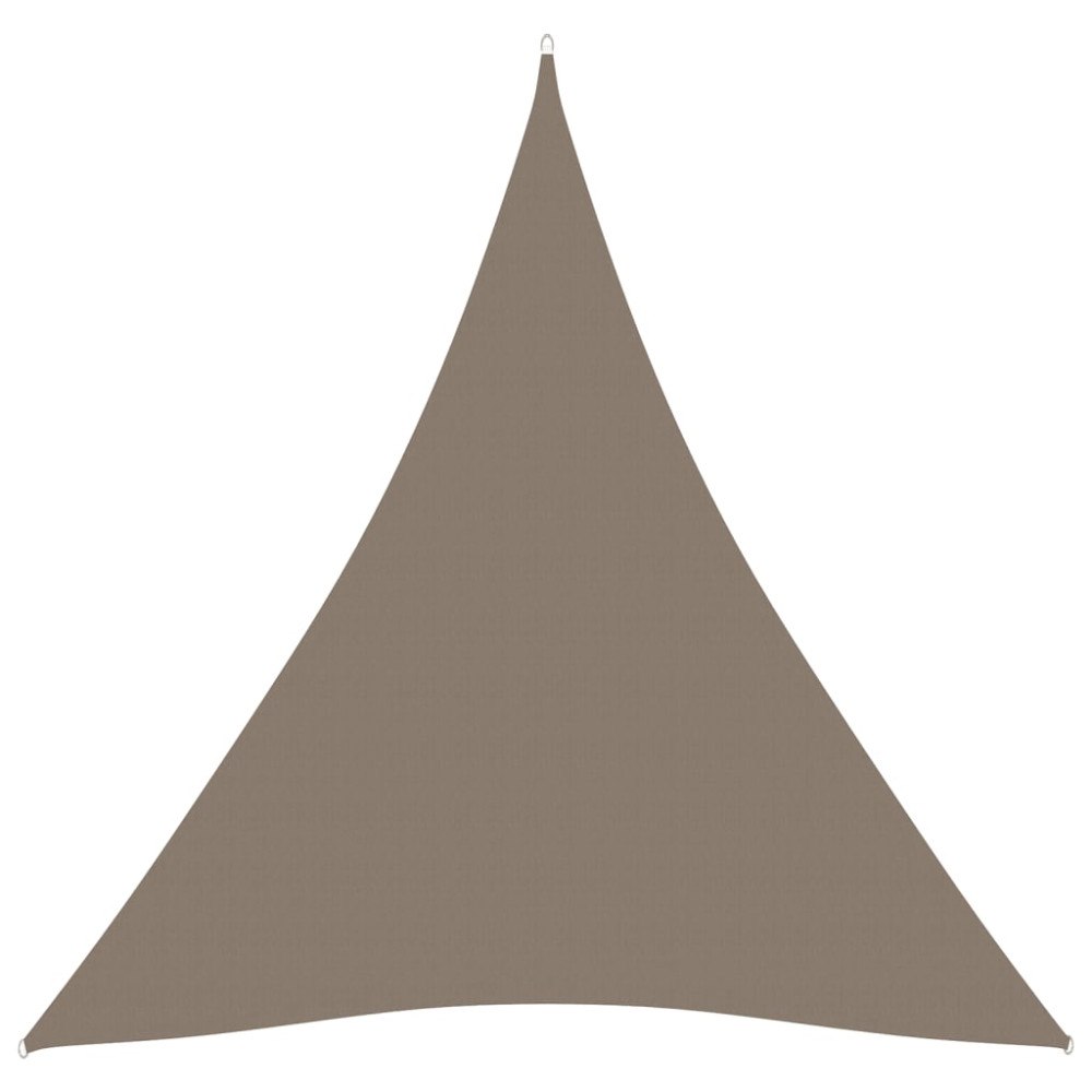 vidaXL Solsegel Oxfordtyg trekantigt 5x5x5 m taupe