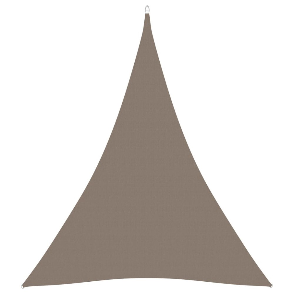 vidaXL Solsegel oxfordtyg trekantigt 5x6x6 m taupe