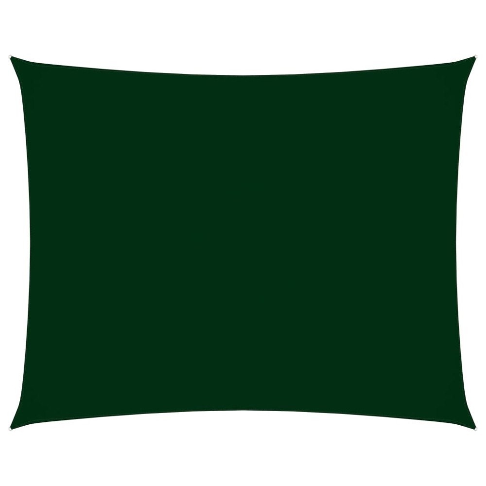 vidaXL Solsegel oxfordtyg rektangulärt 3,5x4,5 m mörkgrön