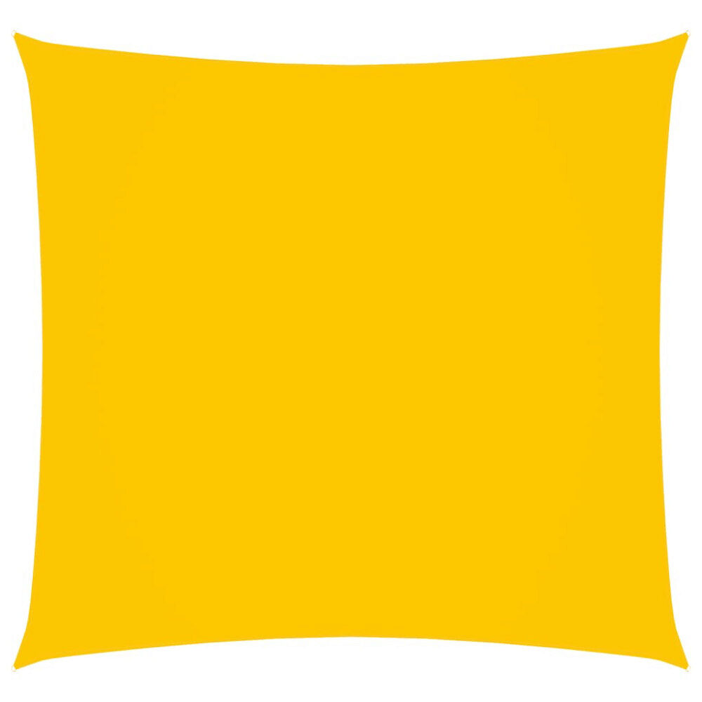 vidaXL Solsegel oxfordtyg fyrkantigt 3x3 m gul