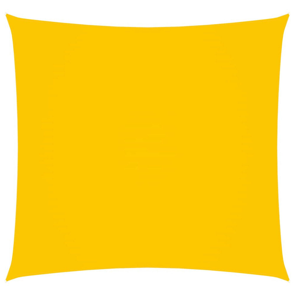 vidaXL Solsegel oxfordtyg fyrkantigt 5x5 m gul