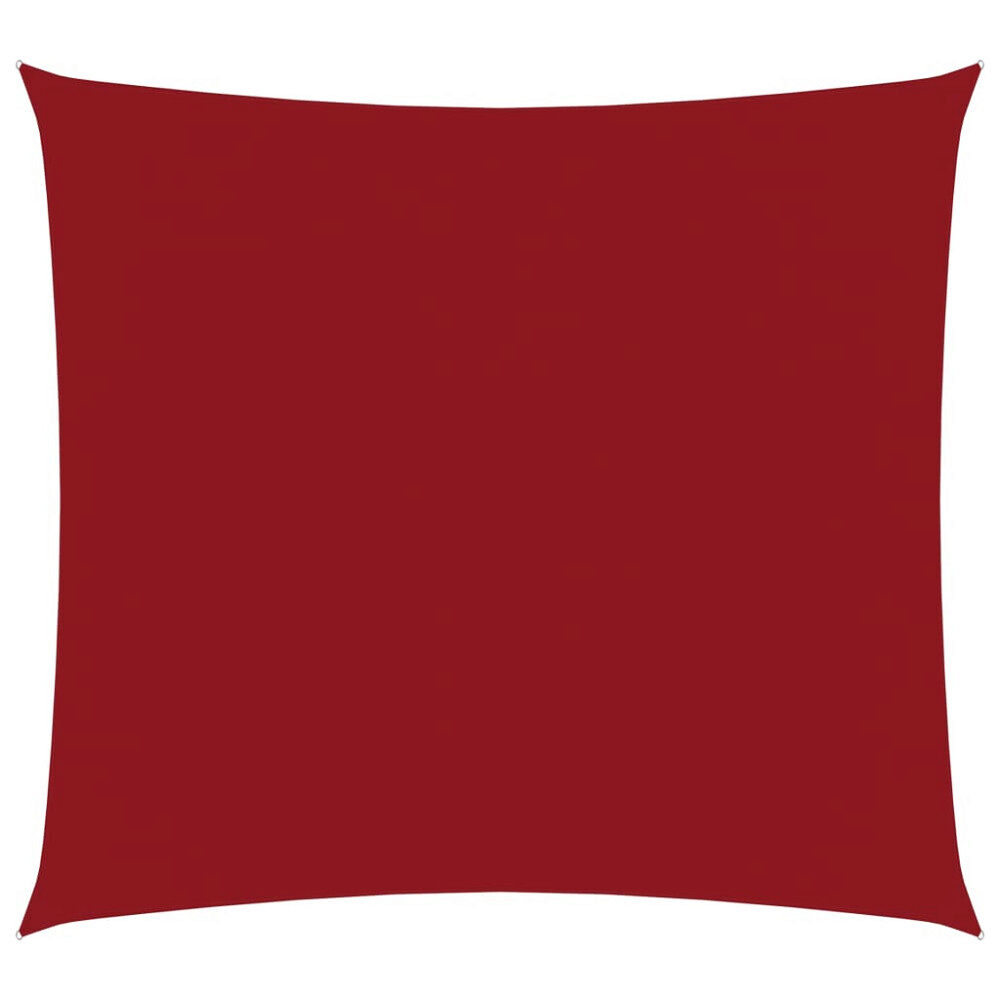 vidaXL Solsegel oxfordtyg fyrkantigt 3,6x3,6 m röd