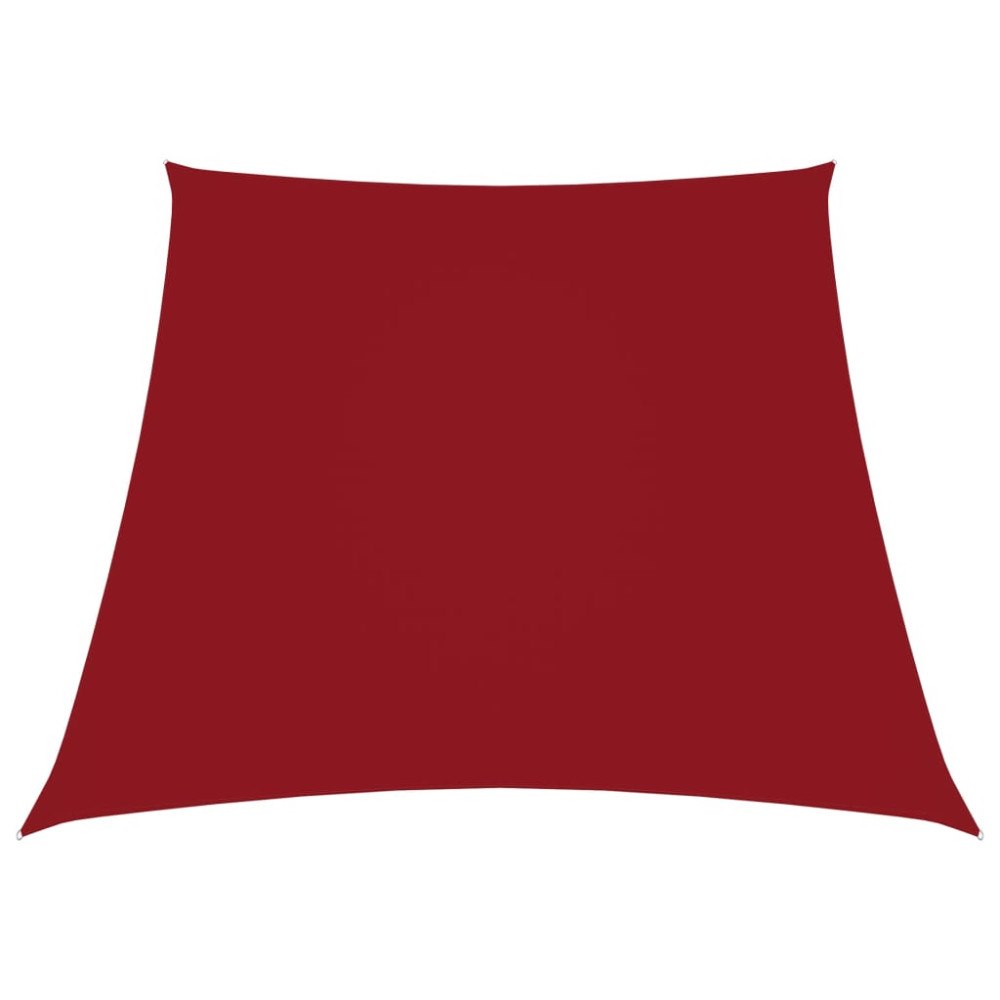 vidaXL Solsegel oxfordtyg trapets 2/4x3 m röd
