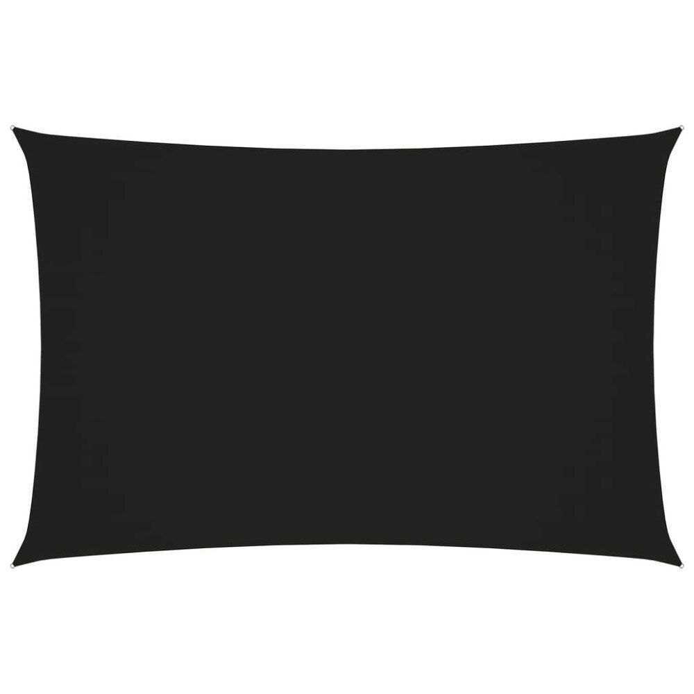 vidaXL Solsegel oxfordtyg rektangulärt 2x4,5 m svart