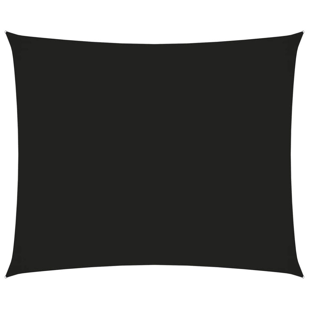 vidaXL Solsegel oxfordtyg rektangulärt 2,5x3,5 m svart