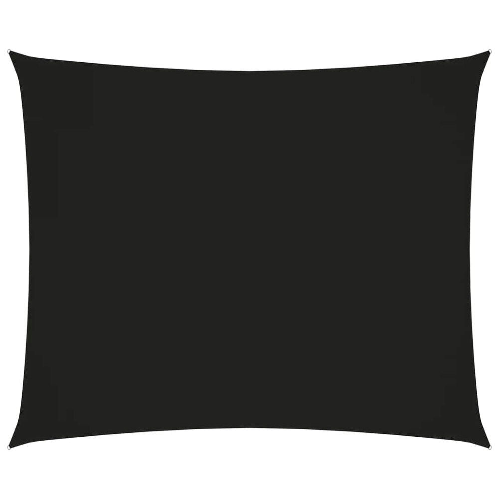 vidaXL Solsegel oxfordtyg rektangulärt 3x4 m svart