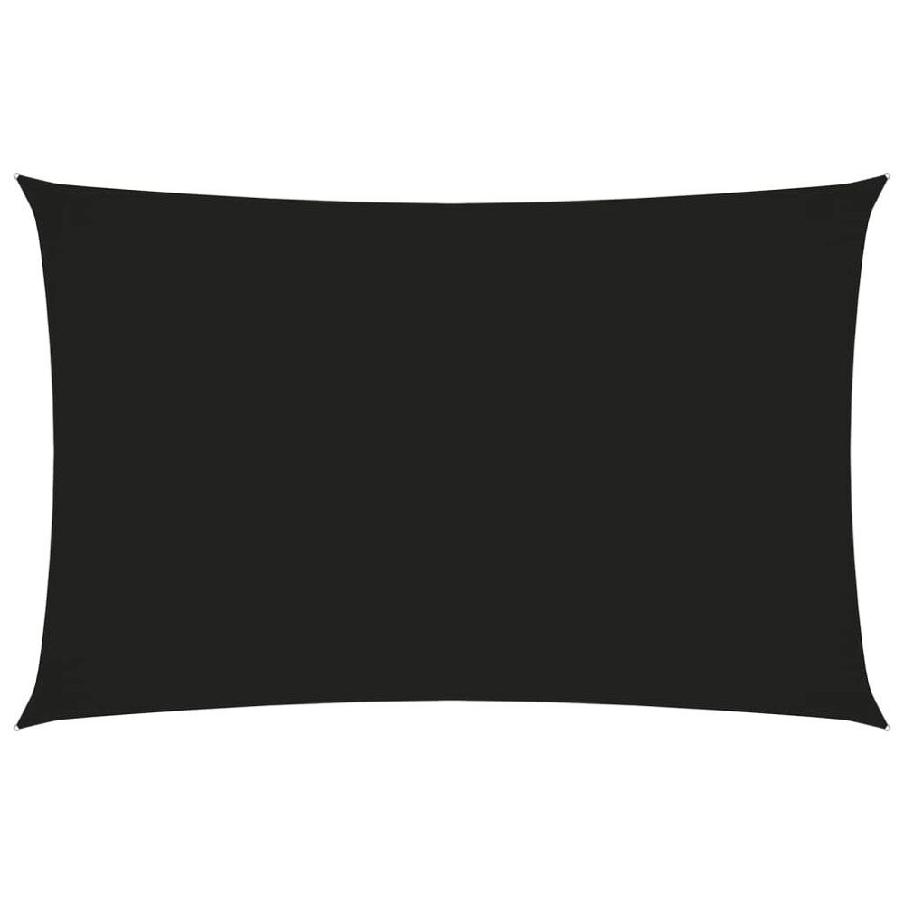 vidaXL Solsegel oxfordtyg rektangulärt 4x7 m svart