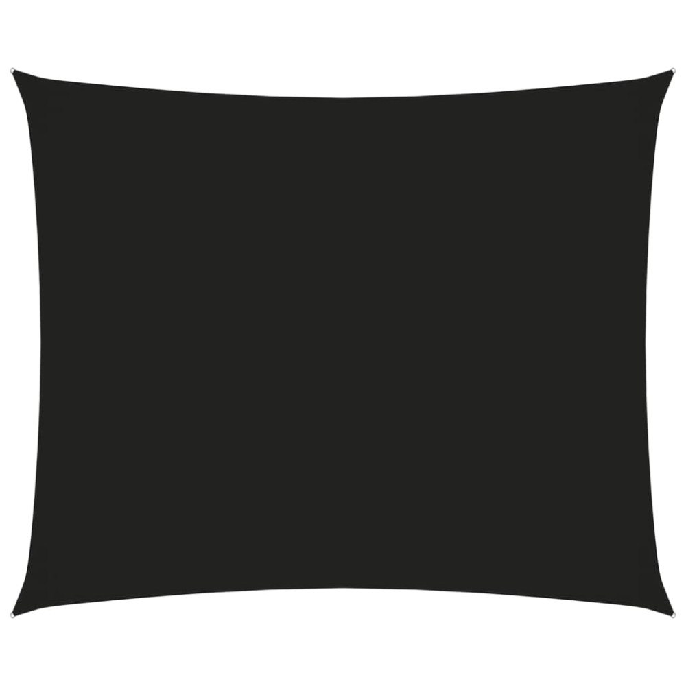 vidaXL Solsegel oxfordtyg rektangulärt 6x7 m svart