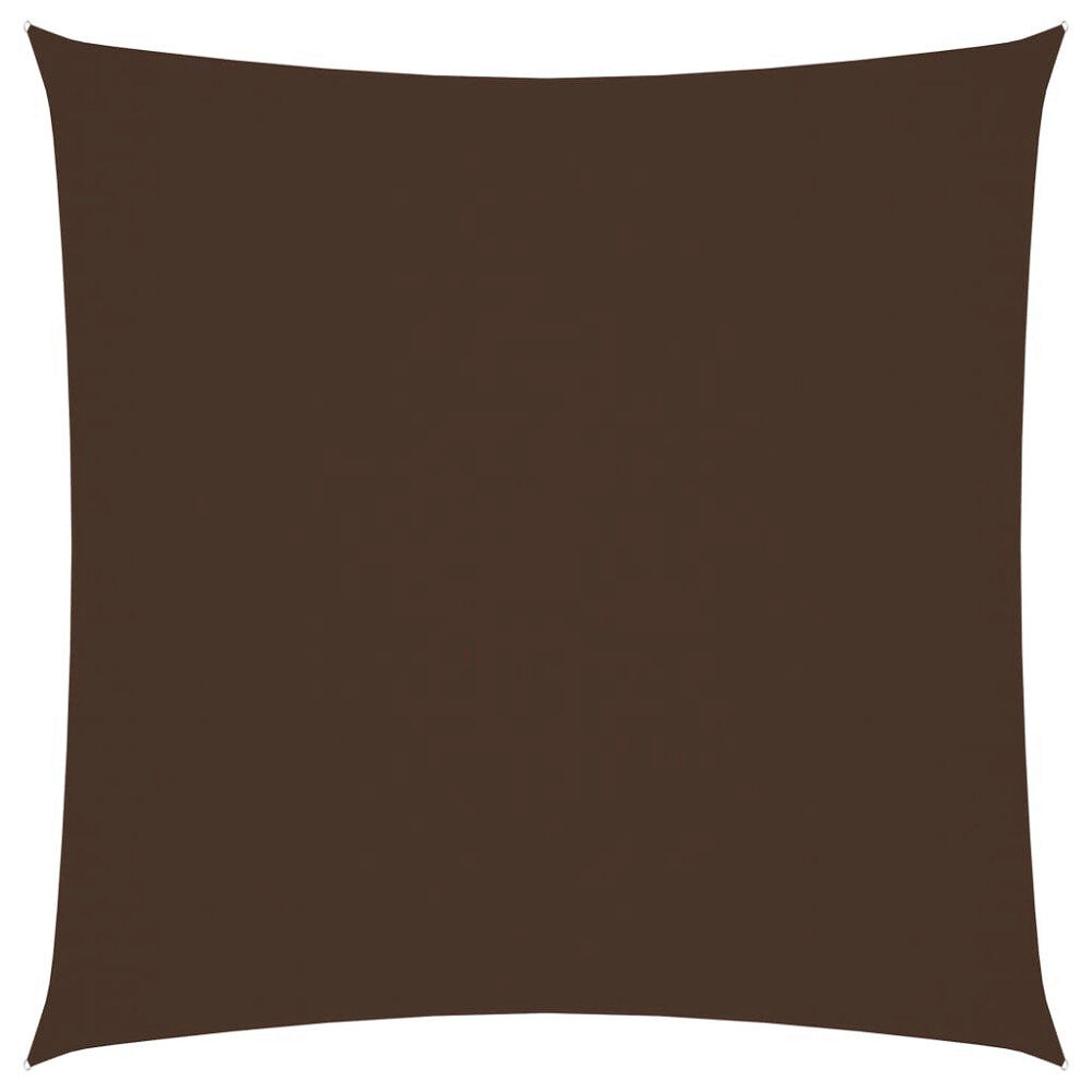 vidaXL Solsegel oxfordtyg fyrkantigt 6x6 m brun